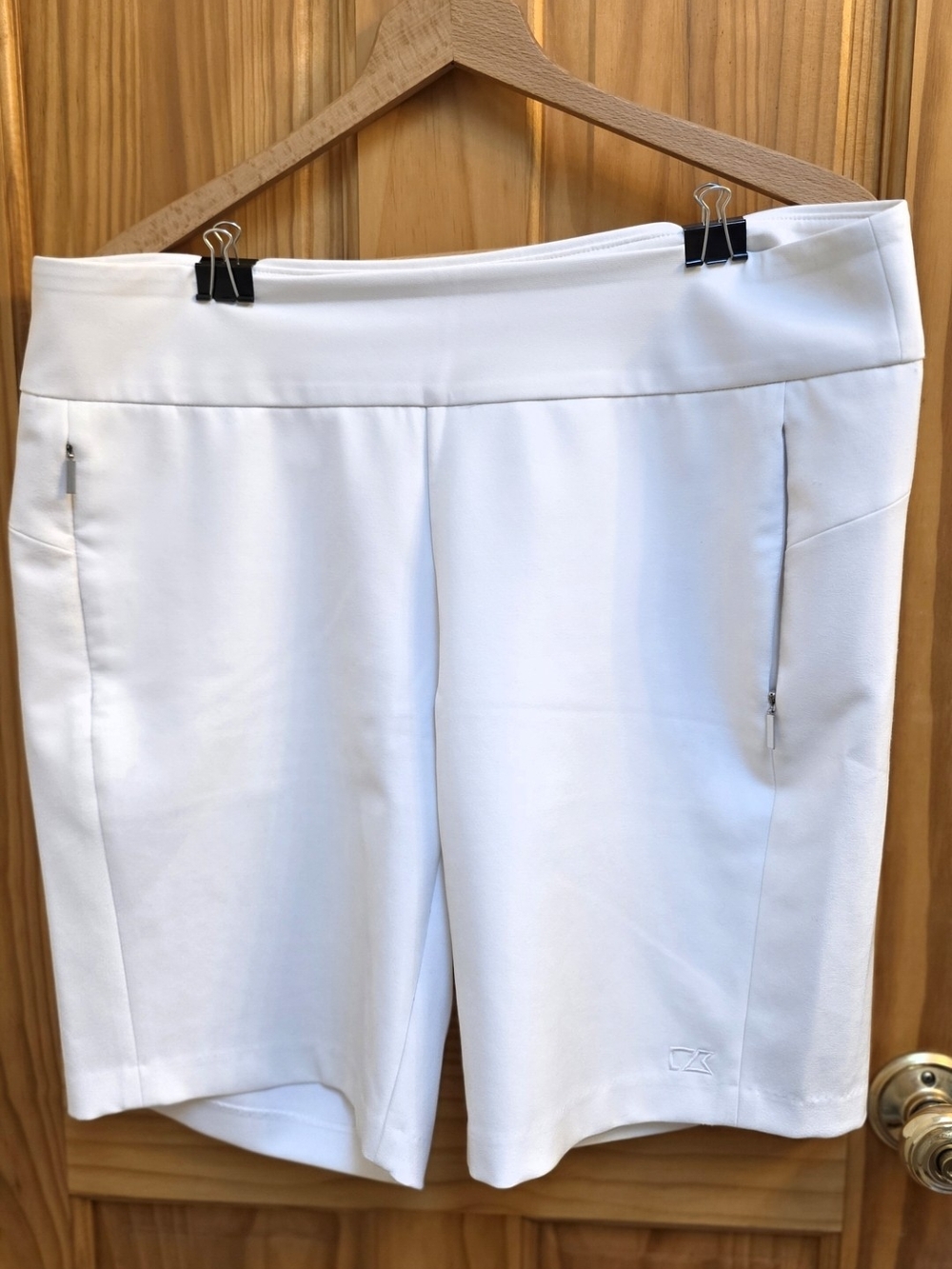 Cutter & Buck White Athletic Daytec 50+ Shorts
